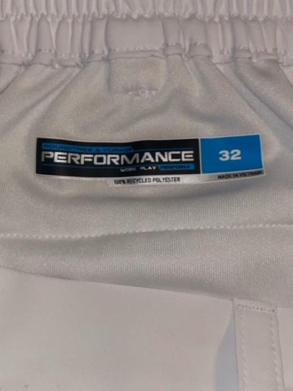 Roundtree & Yorke Performance White Golf Shorts Men’s Size 32 - Picture 5 of 5